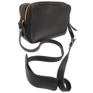 Prada bag black leather Vitello Crossbody Milano Phenix camera